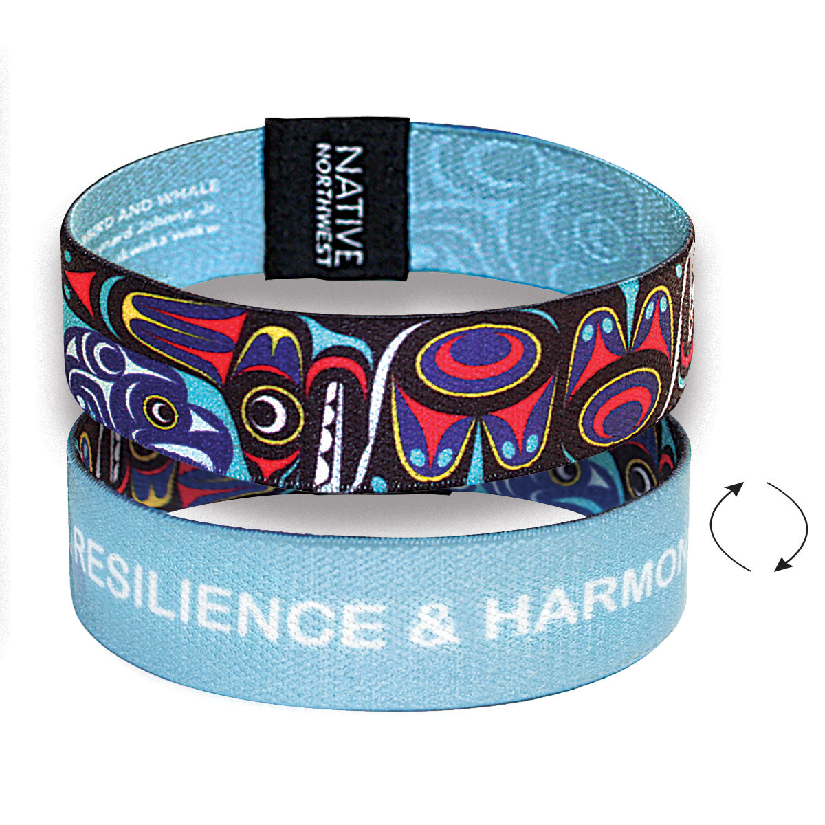 Wristband TB/Whale LG 1" -  - Wristband - House of Himwitsa Art Gallery