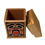 James Michels Red Cedar Bentwood Box Bear Screen - James michels - Bentwood Box - House of Himwitsa Art Gallery