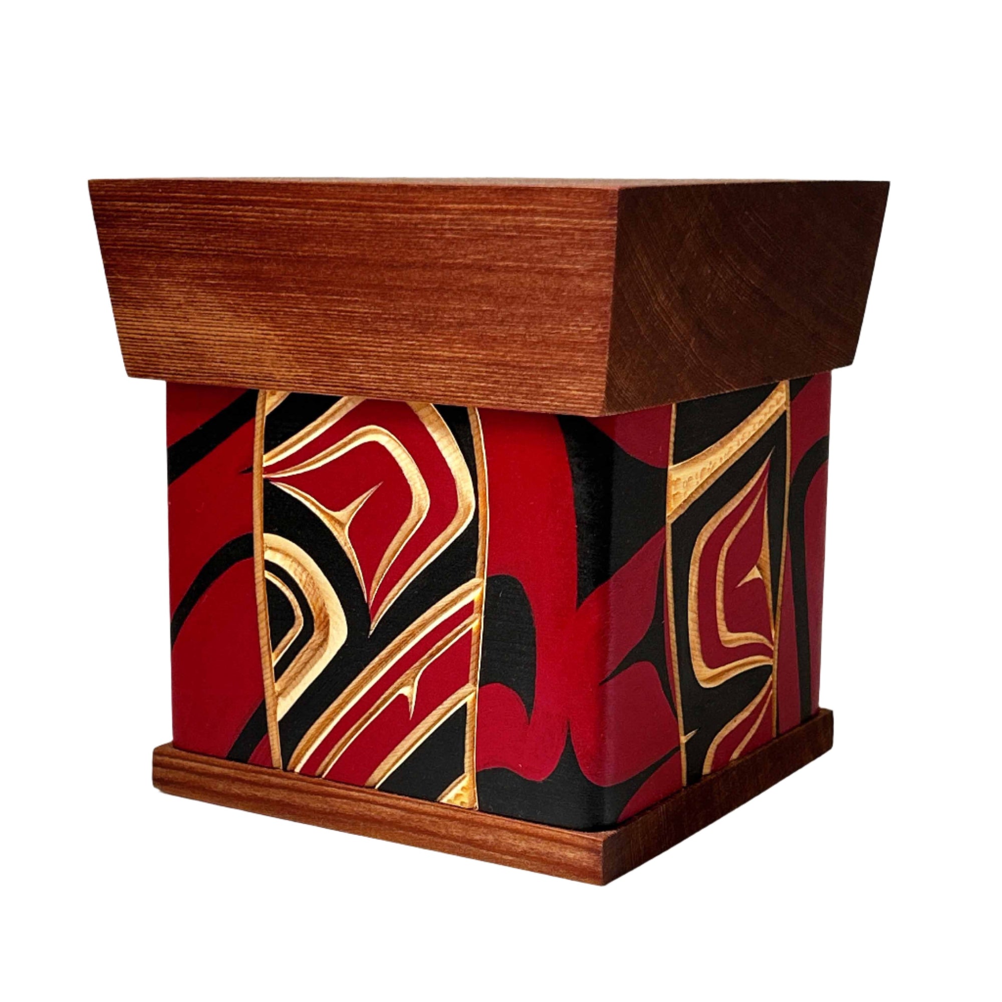 James Michels Red Cedar Bentwood Wood Box - James michels - Bentwood box - House of Himwitsa Art Gallery