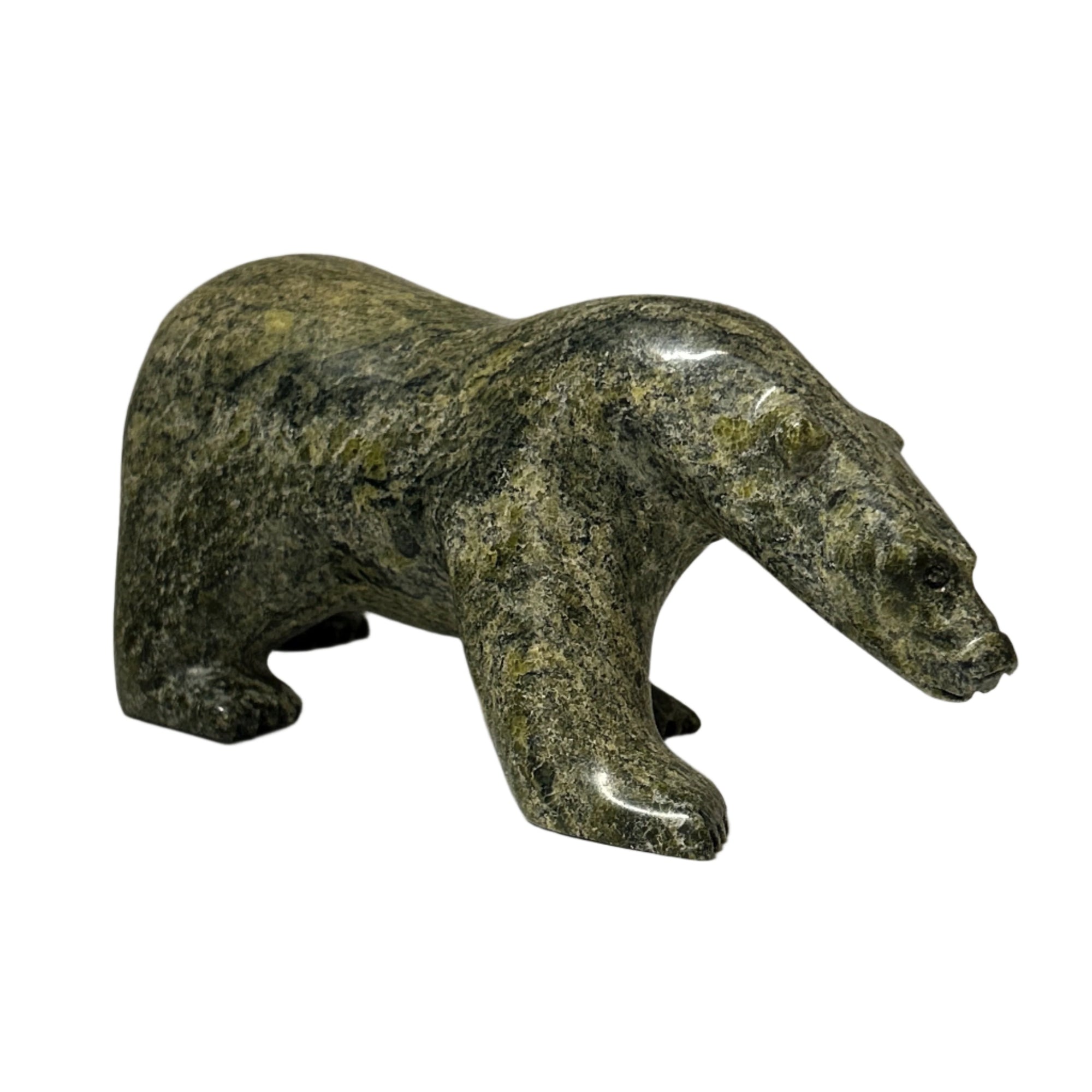 Joanie Ragee Walking Bear Serpentine 9" Length x 3.3/4" Height x 3.1/4"Width