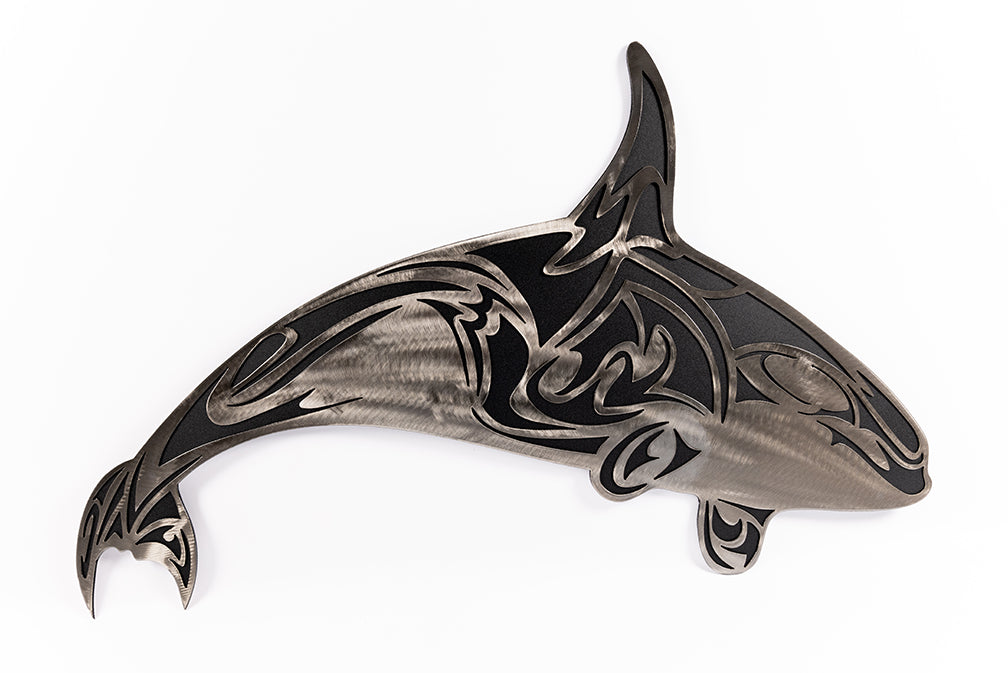 J Pinder Orca Whale 48'' - J Pinder Orca Whale 48'' -  - House of Himwitsa Native Art Gallery and Gifts