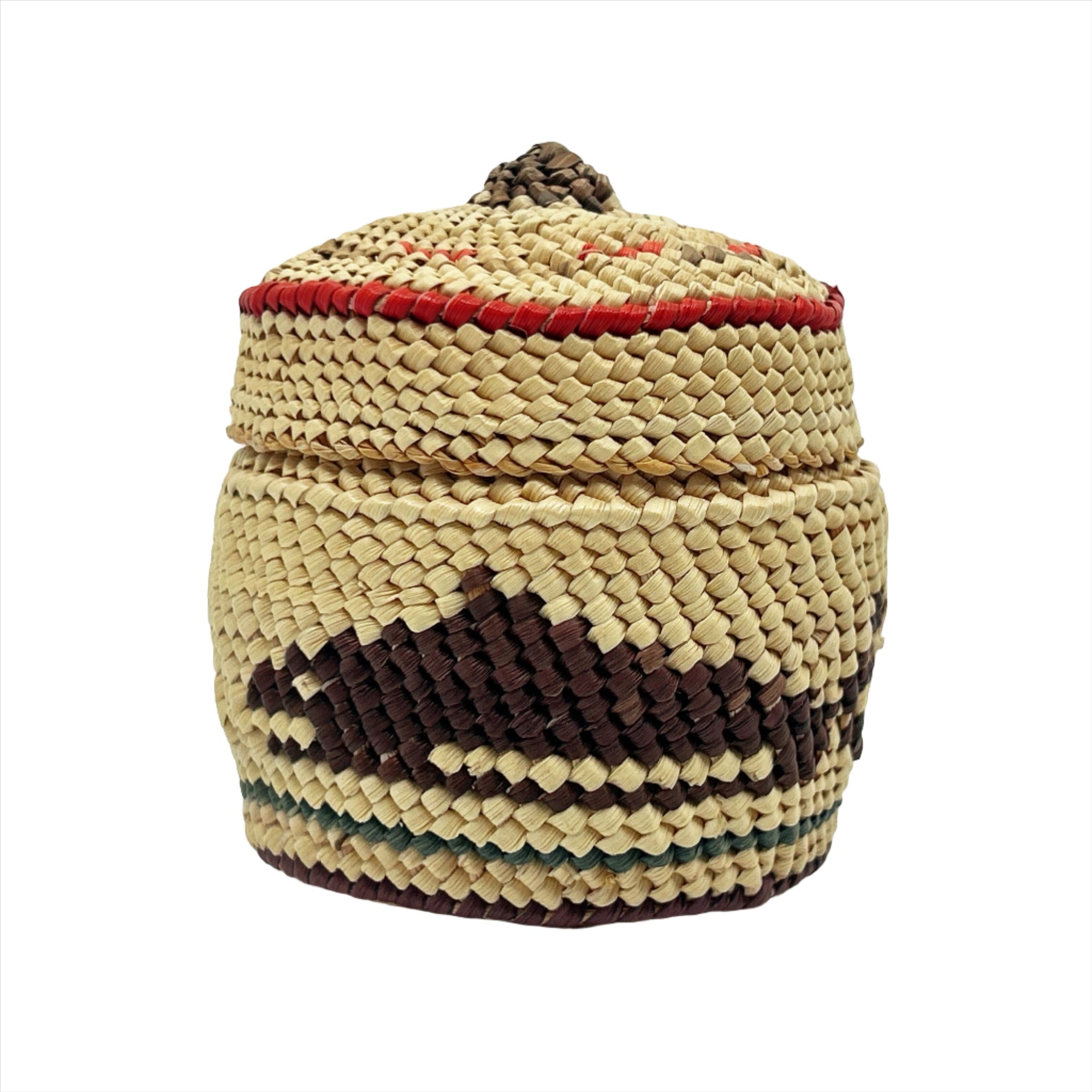J Thompson Basketry Round Smal -  - Basketry - House of Himwitsa Art Gallery