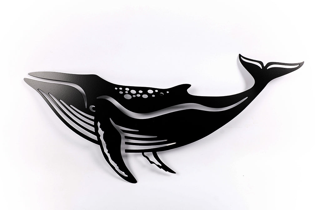 Jack Willoughby Black Humpback 23'' - Jack Willoughby Black Humpback 23'' -  - House of Himwitsa Native Art Gallery and Gifts