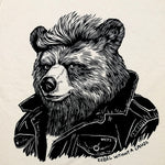 Westcoastees Unisex T-Shirt Rebel Bear -  - T-Shirt - House of Himwitsa Art Gallery