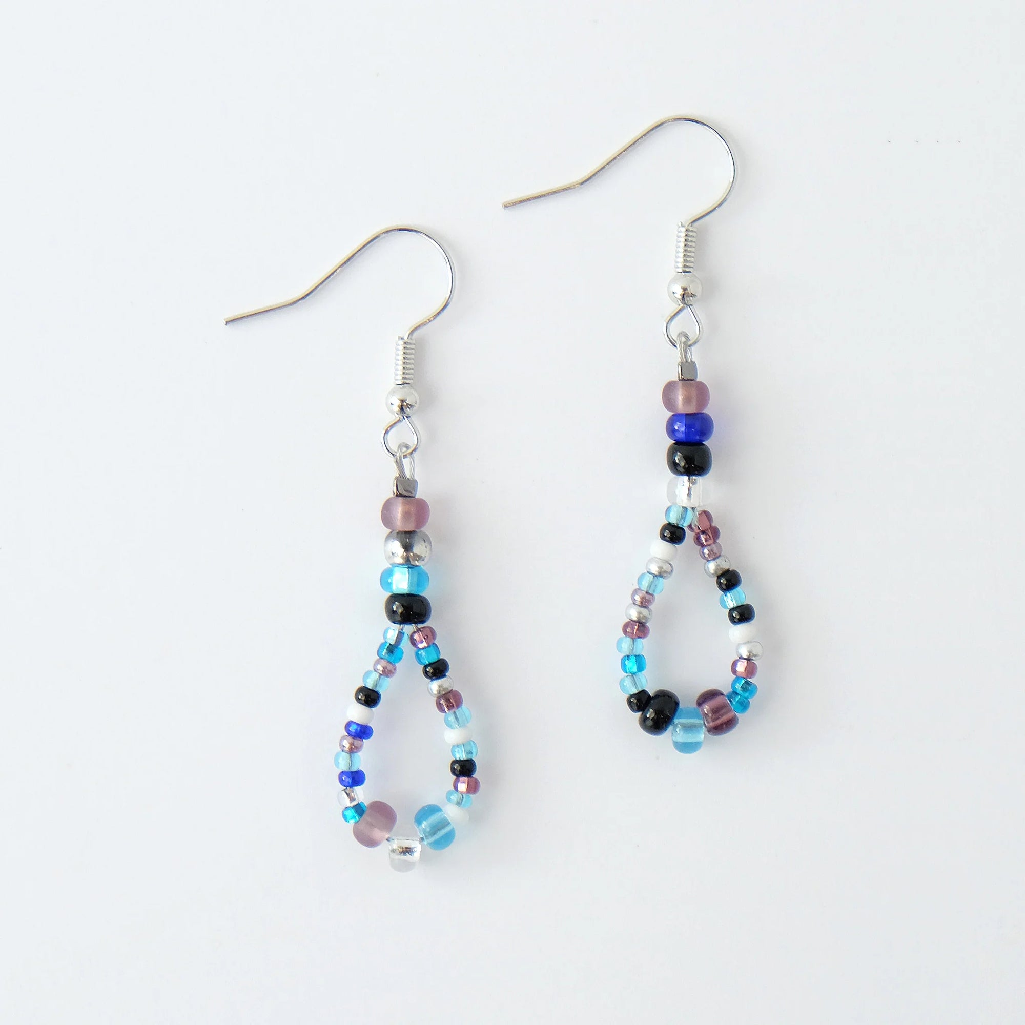 Beaded Earrings with Magical Glass Beads -  -  - House of Himwitsa Art Gallery