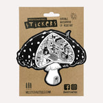 Westcoastees mushroom Sticker - Westcoastees mushroom Sticker -  - House of Himwitsa Native Art Gallery and Gifts