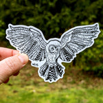 Westcoastees Owl Places Sticker - Westcoastees Owl Places Sticker -  - House of Himwitsa Native Art Gallery and Gifts