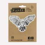 Westcoastees Owl Places Sticker - Westcoastees Owl Places Sticker -  - House of Himwitsa Native Art Gallery and Gifts