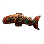 Artie George Panel Salmon - Coast Raven Designs Studio - Panel - House of Himwitsa Art Gallery