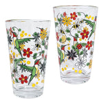 Printed Glass Tumblers Set of 2 10.5oz
