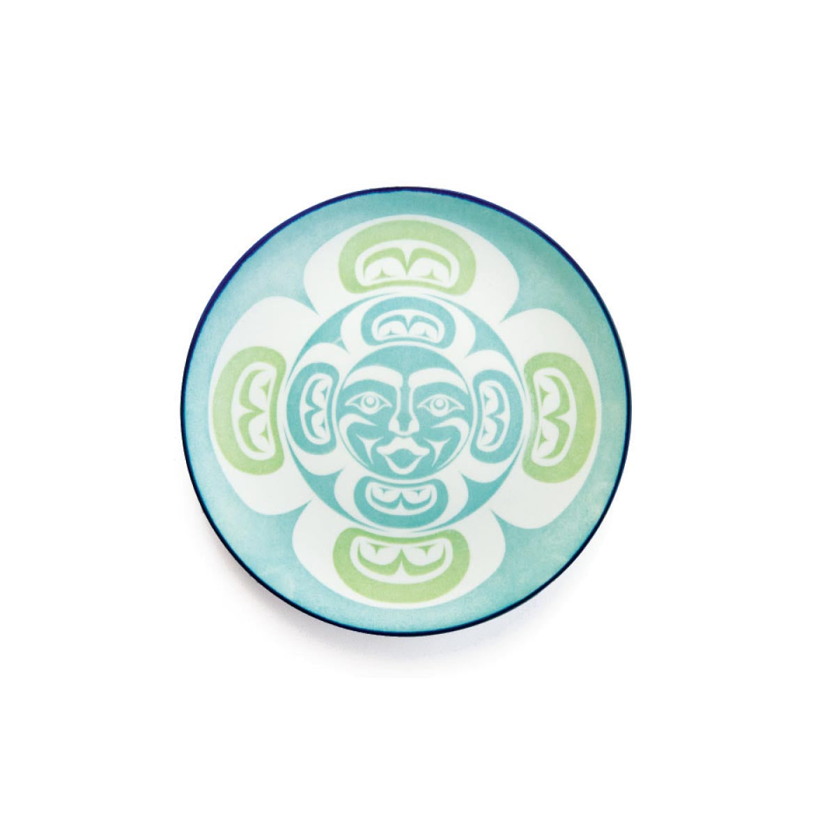 Porcelain Art Plate Moon - Porcelain Art Plate Moon -  - House of Himwitsa Native Art Gallery and Gifts