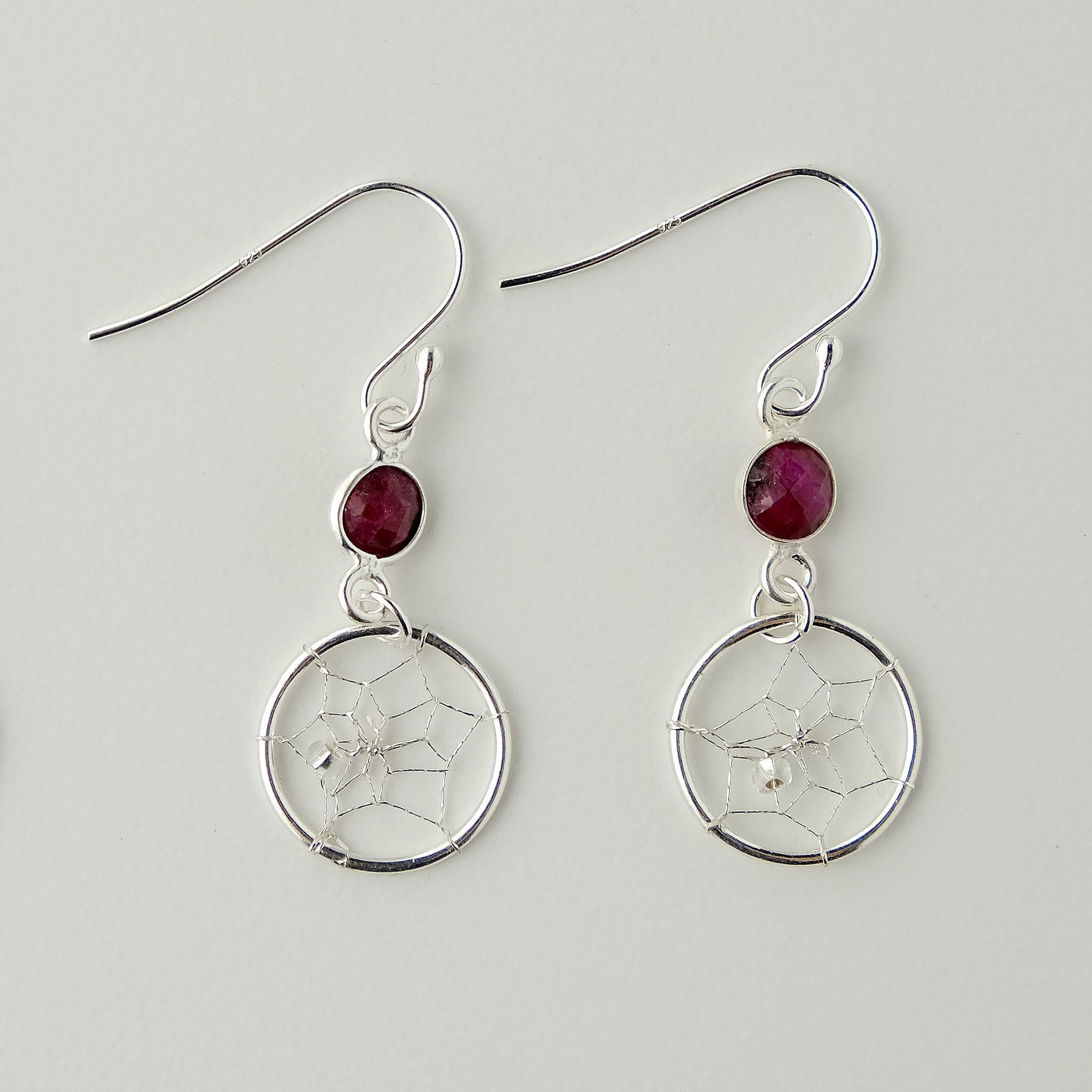 Earrings Birthstone "July" Sterling Silver Jewellery