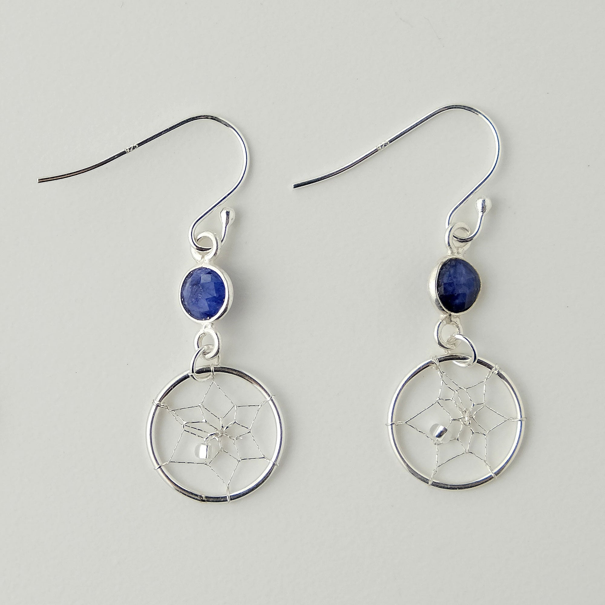 Earrings Birthstone "September" Sterling Silver Jewellery