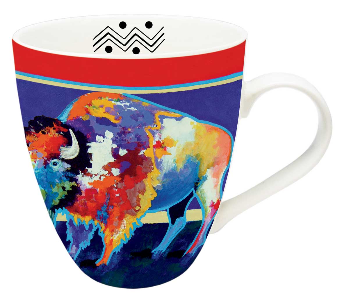 Mug John Balloue Balloue Bison -  - Mugs - House of Himwitsa Art Gallery