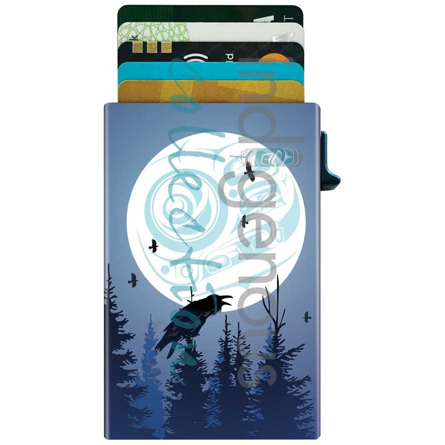 Metal Card Holder Mark Preston Raven Moon