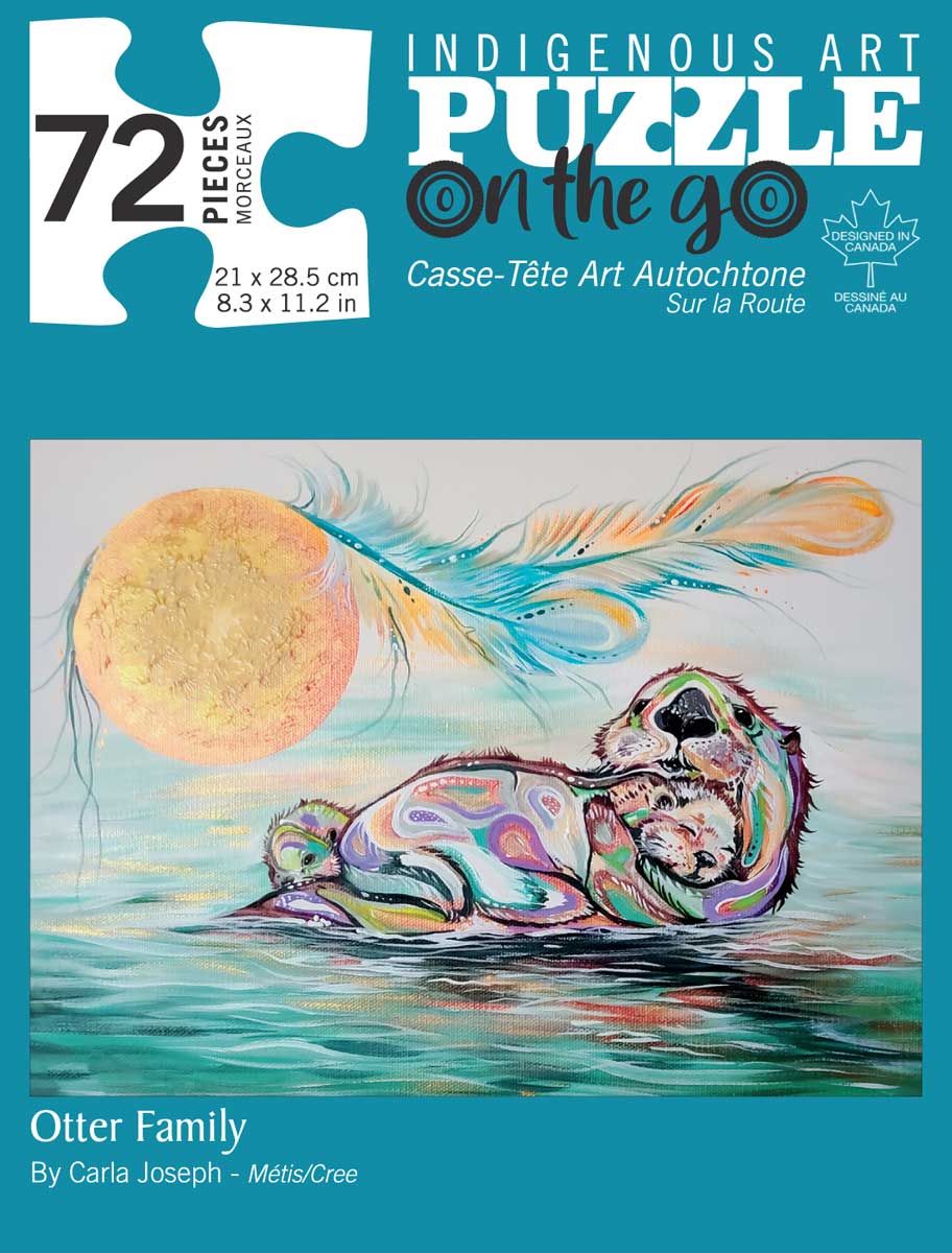 Puzzle Carla Joseph Otter Family - Puzzle Carla Joseph Otter Family -  - House of Himwitsa Native Art Gallery and Gifts