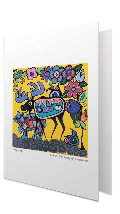 Art Card Donna "The Strange" Langhorne The Journey - Canadian Art Prints Inc. -  - House of Himwitsa Art Gallery