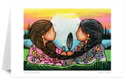 Art Card Jackie Traverse Sharing Knowledge - Art Card Jackie Traverse Sharing Knowledge -  - House of Himwitsa Native Art Gallery and Gifts
