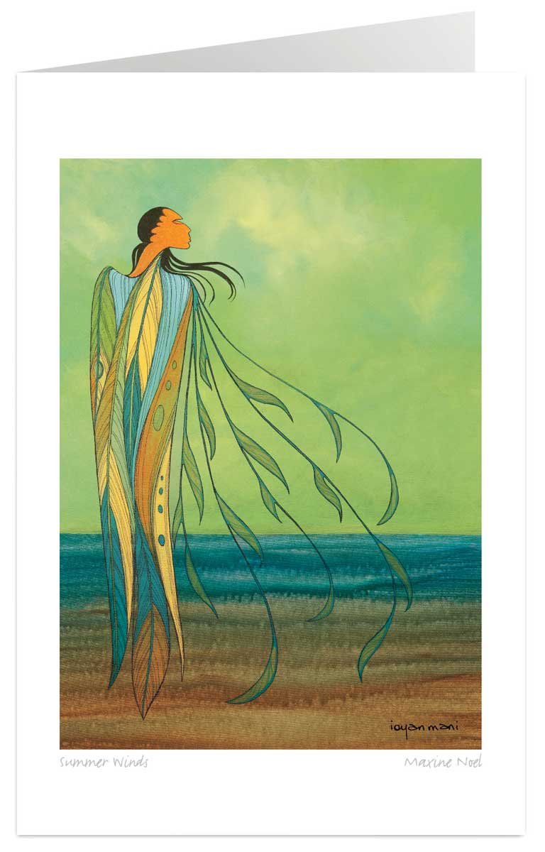 Art Card Maxine Noel Summer Winds - Art Card Maxine Noel Summer Winds -  - House of Himwitsa Native Art Gallery and Gifts