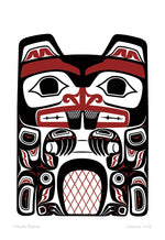 MATTED ART CARDS CLARENCE MILLS - Haida Beaver - POD791M - House of Himwitsa Native Art Gallery and Gifts