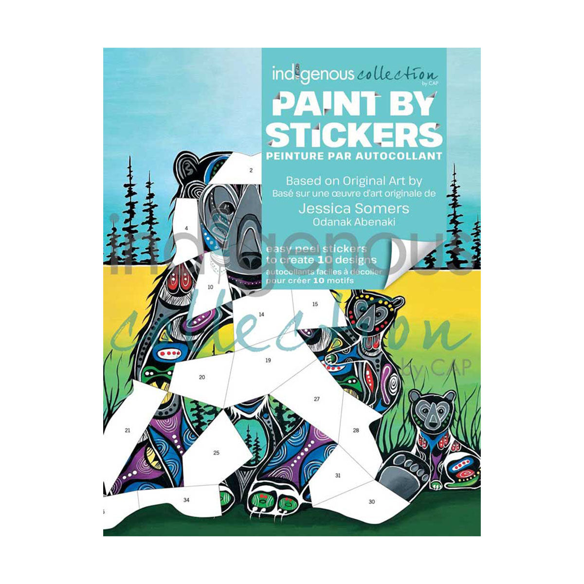 Paint By Stickers Jessica Somers -  - Sticker Book - House of Himwitsa Art Gallery