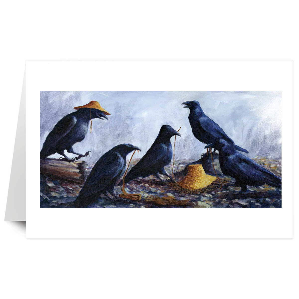 Art Card Jean Taylor She Will Have Hat -  - Art Card - House of Himwitsa Art Gallery