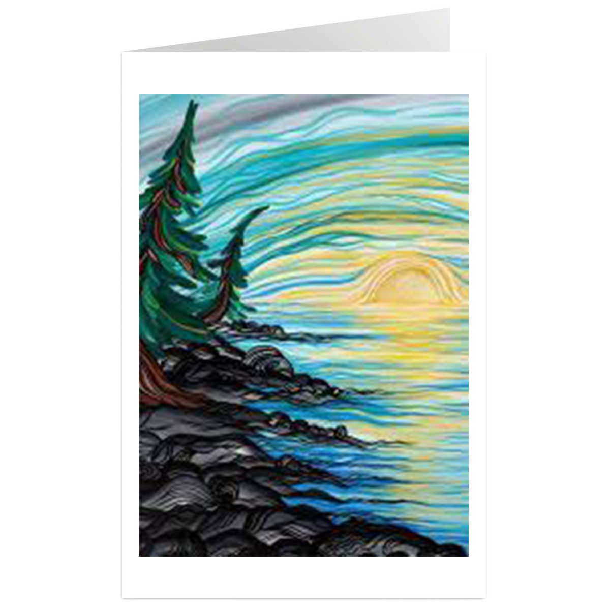 Art Card Shawna Boulette Grapentine  Peace Comes From Within -  - Art Card - House of Himwitsa Art Gallery