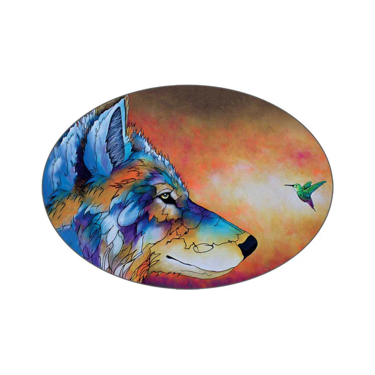 *Sticker Small Micqaela Jones Desert Conversation -  - oval stickers - House of Himwitsa Art Gallery