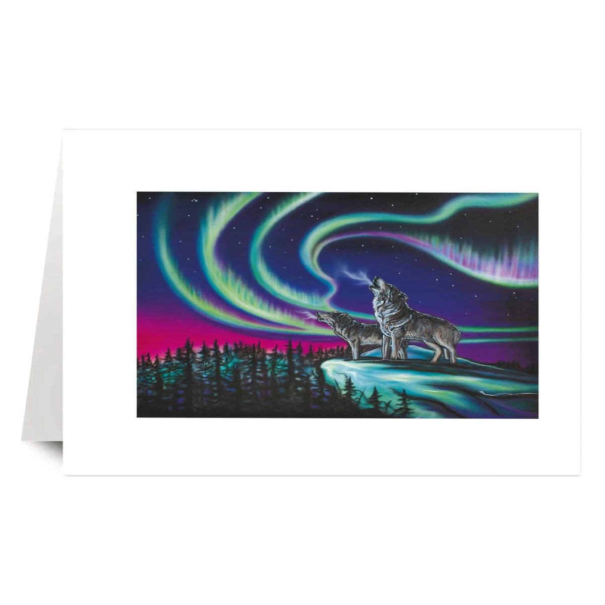 Art Card Amy Keller-Rempp Sky Dance- Wolf Song -  - Art Card - House of Himwitsa Art Gallery