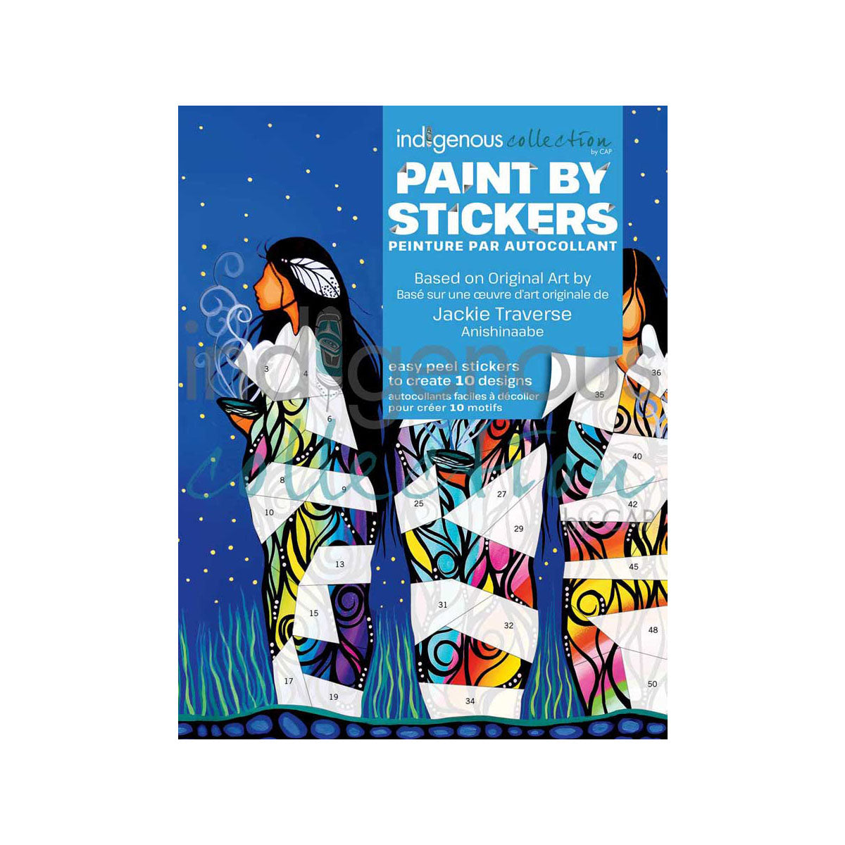 Paint By Stickers Jackie Traverse -  - Sticker Book - House of Himwitsa Art Gallery