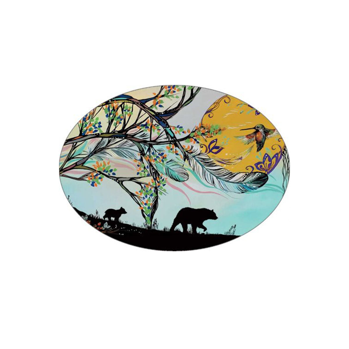 Sticker Karen Erickson Guidance -  - oval sticker - House of Himwitsa Art Gallery