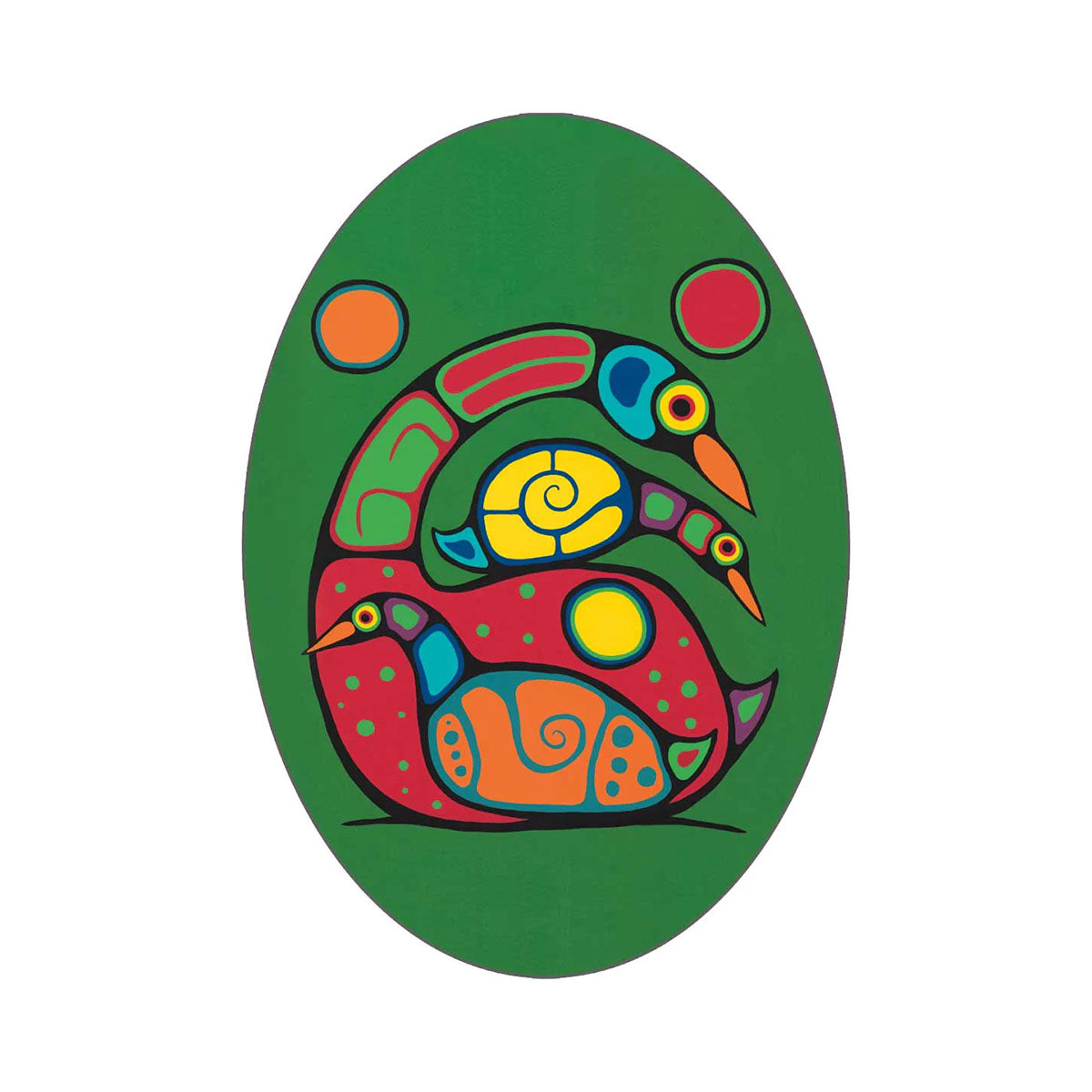 *Sticker Oskineegish You Can Do It -  - oval stickers - House of Himwitsa Art Gallery
