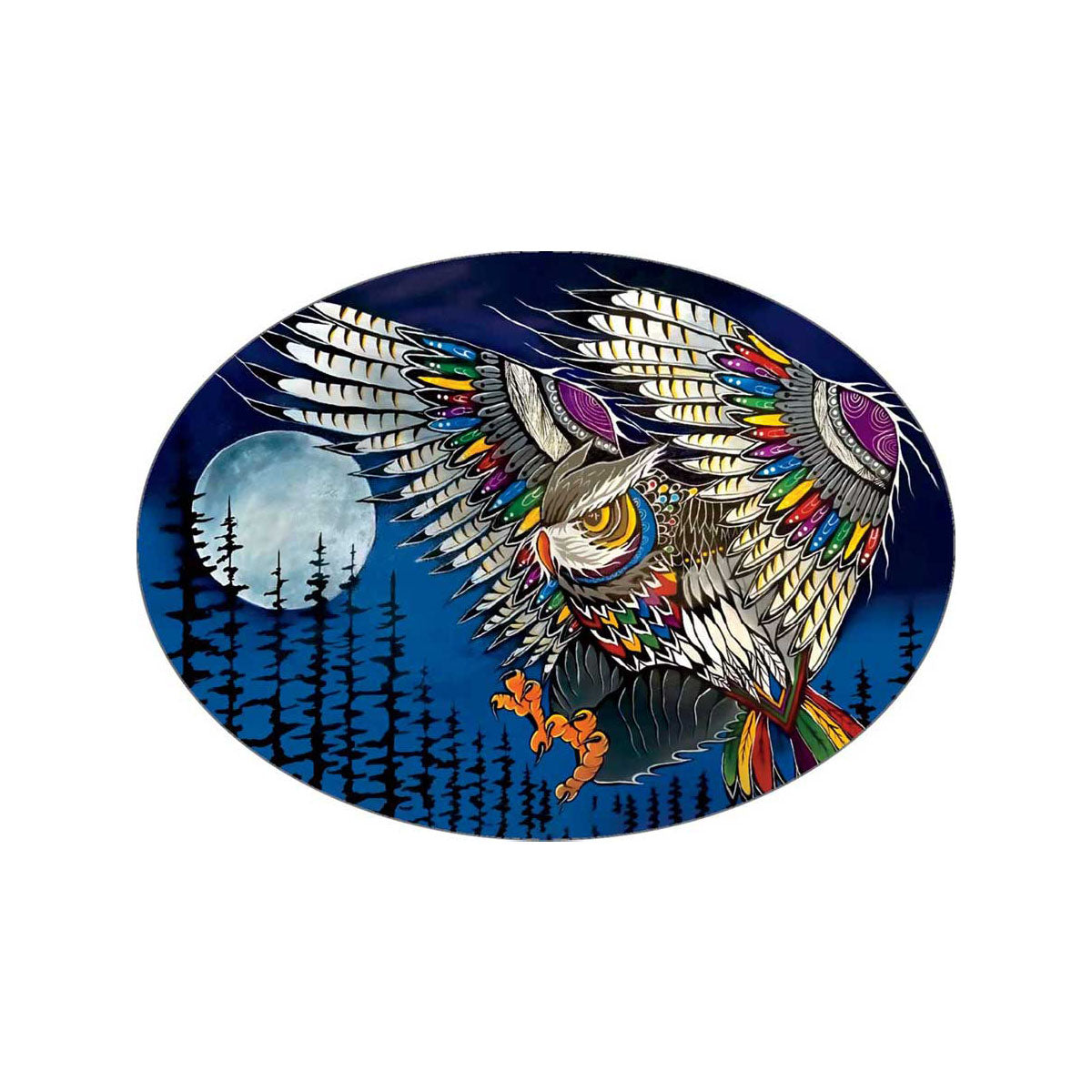 Sticker Jessica Somers Night Call -  - oval Stickers - House of Himwitsa Art Gallery