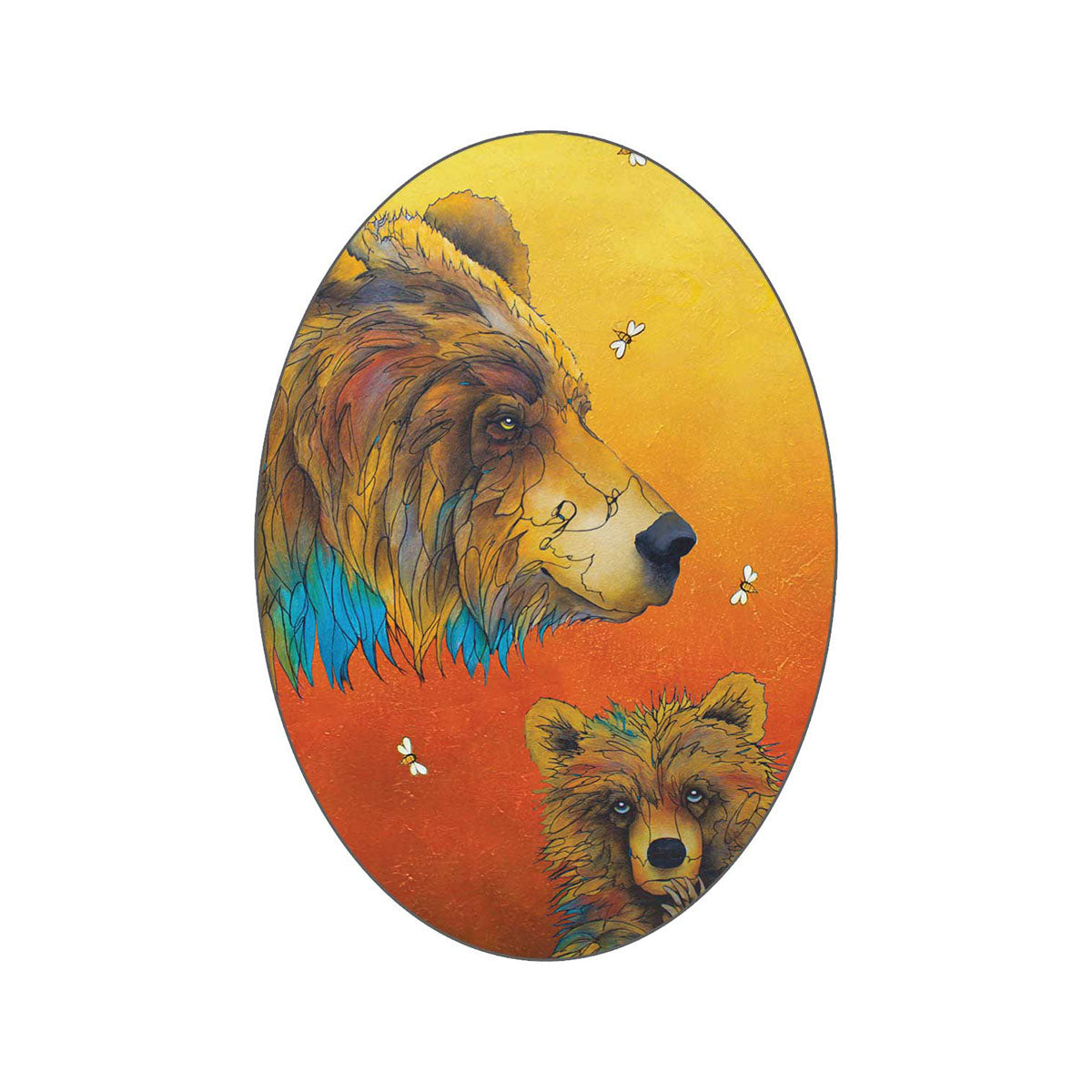 Sticker Micqaela Jones The Matriarch -  - oval stickers - House of Himwitsa Art Gallery