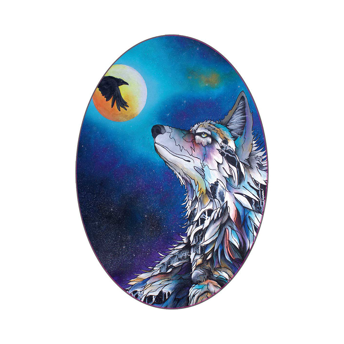 Sticker Micqaela Jones Connected -  - oval stickers - House of Himwitsa Art Gallery