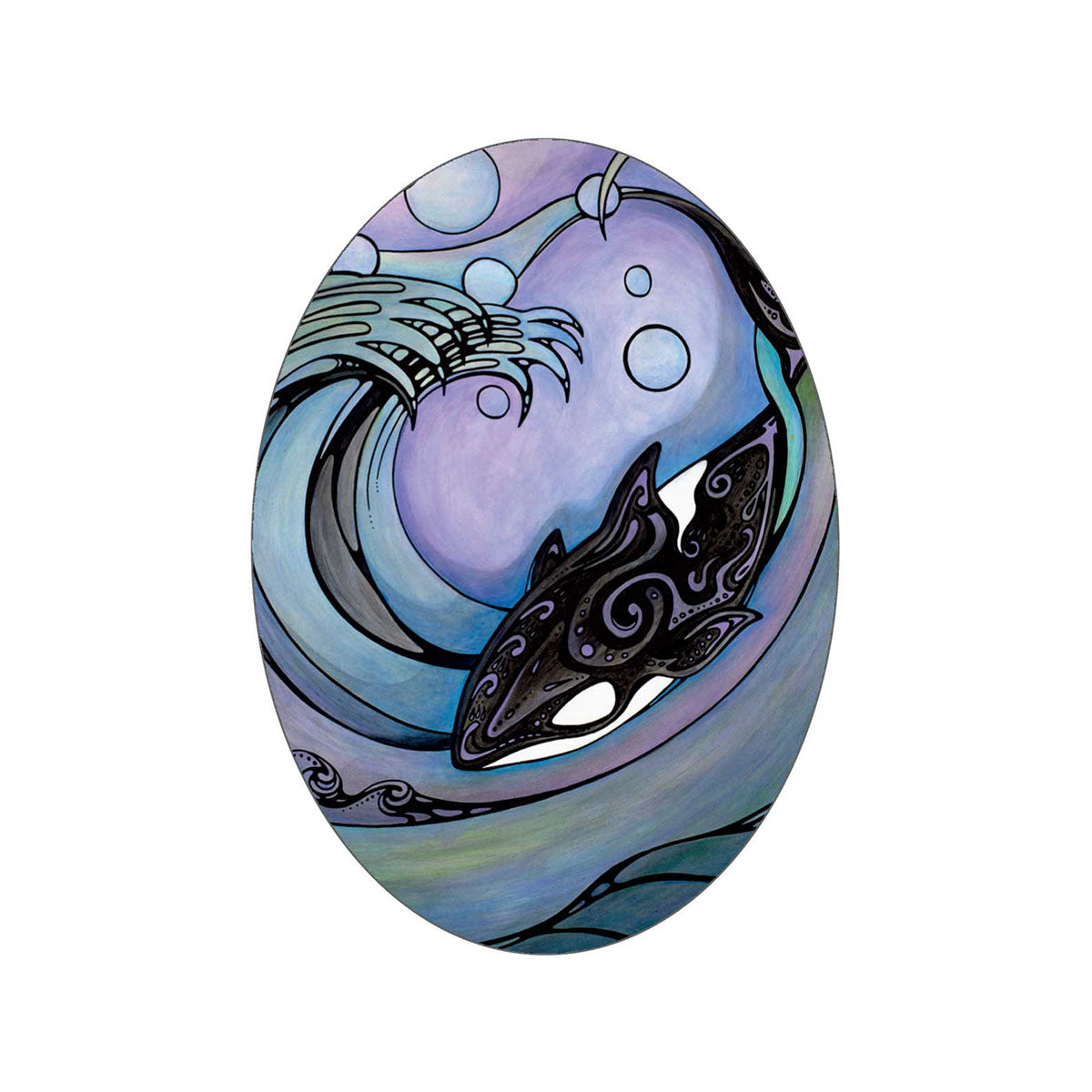 Sticker Nathalie Coutou Depth -  - oval stickers - House of Himwitsa Art Gallery