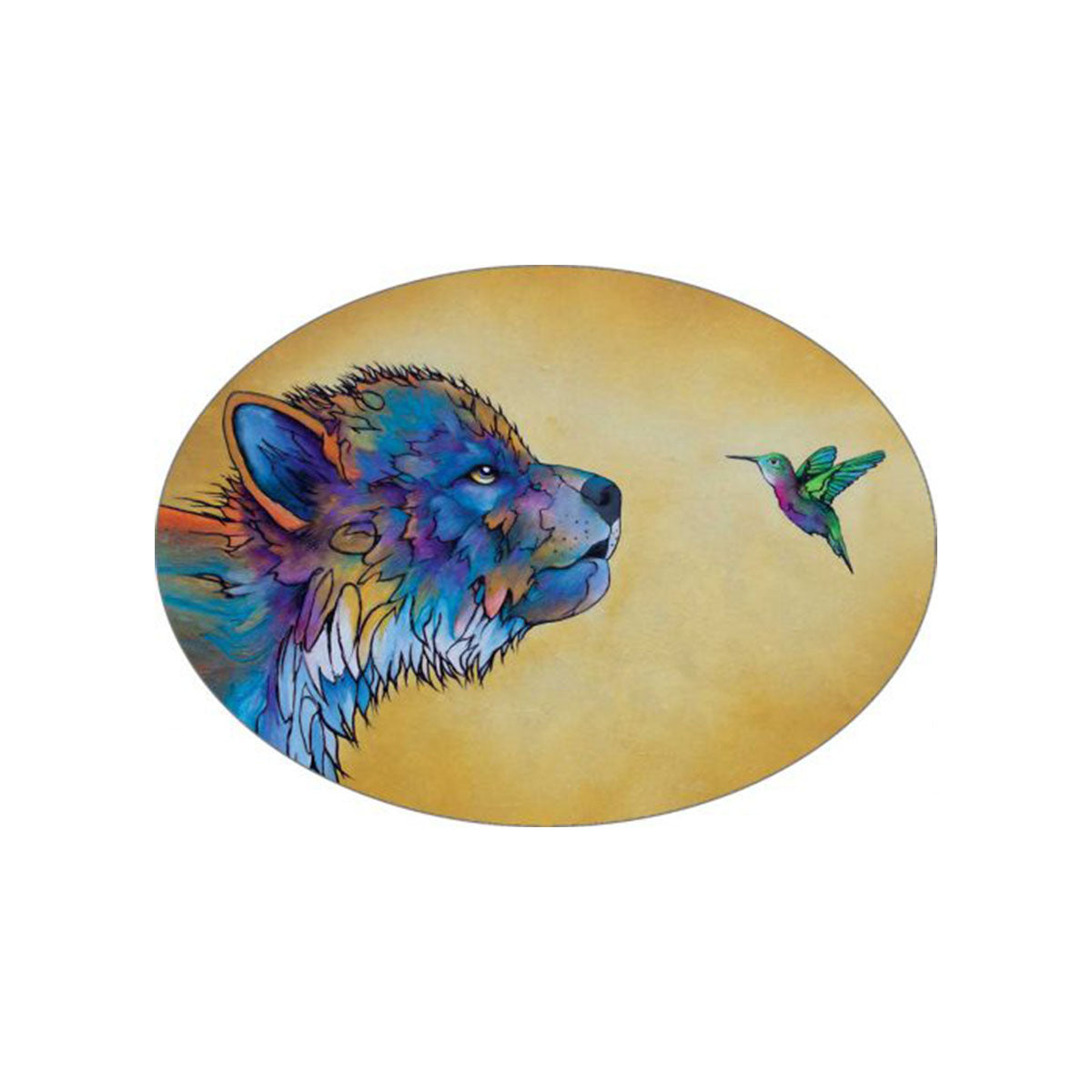 Sticker Micqaela Jones First Encounters II -  - oval Stickers - House of Himwitsa Art Gallery