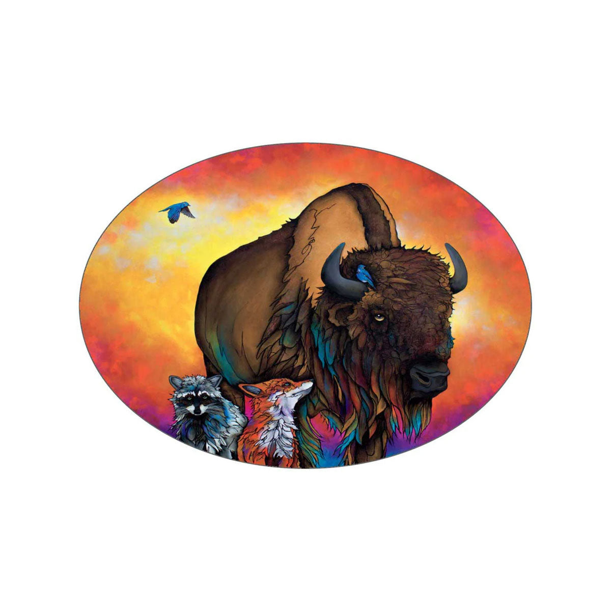 Sticker Micqaela Jones Are We There Yet -  - oval stickers - House of Himwitsa Art Gallery