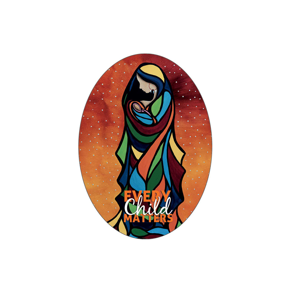 Sticker Betty Albert 215 -  - oval stickers - House of Himwitsa Art Gallery