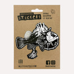 Westcoastees Punk Rockcod Sticker - Westcoastees Punk Rockcod Sticker -  - House of Himwitsa Native Art Gallery and Gifts