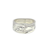 Ron Jackson Raven 3/8" Silver Tapered Band Rings* - Ron Jackson - Jewellery - House of Himwitsa Art Gallery