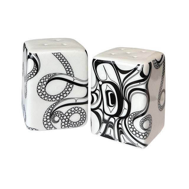 Salt & Pepper Shaker Set Octopus Ernest Swanson