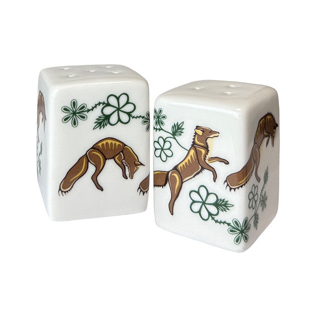 Salt & Pepper Shaker Set Storm Angeconeb Foxes
