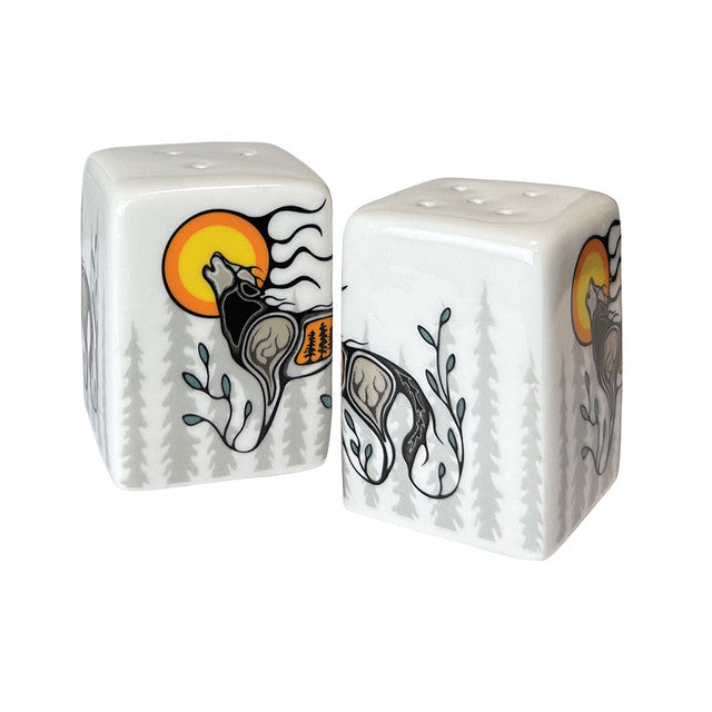Salt & Pepper Shaker Set Storm Angeconeb Wolf
