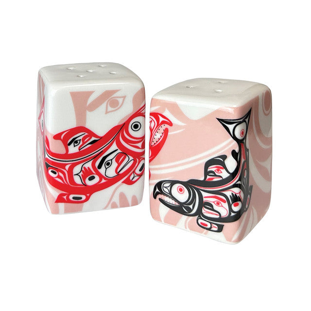 Salt & Pepper Shaker Set Corey Bulpitt Salmon