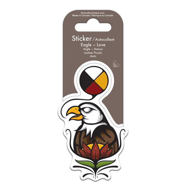 Vinyl Sticker Justine Prouix Eagle Love