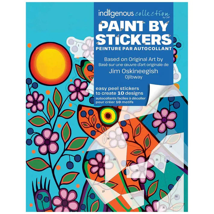 Paint By Stickers Jim Oskineegish Yellow Floral Garden
