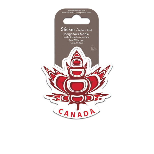 Vinyl Sticker Paul Windsor Indigenous Maple Canada