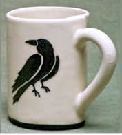 S Robertson Mug Raven - S Robertson Mug Raven -  - House of Himwitsa Native Art Gallery and Gifts