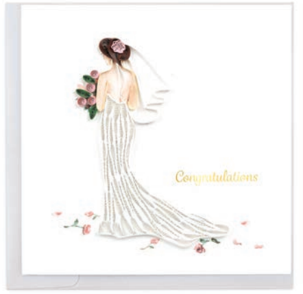 Quilling Art Card Bride to Be -  - quilling art card - House of Himwitsa Art Gallery